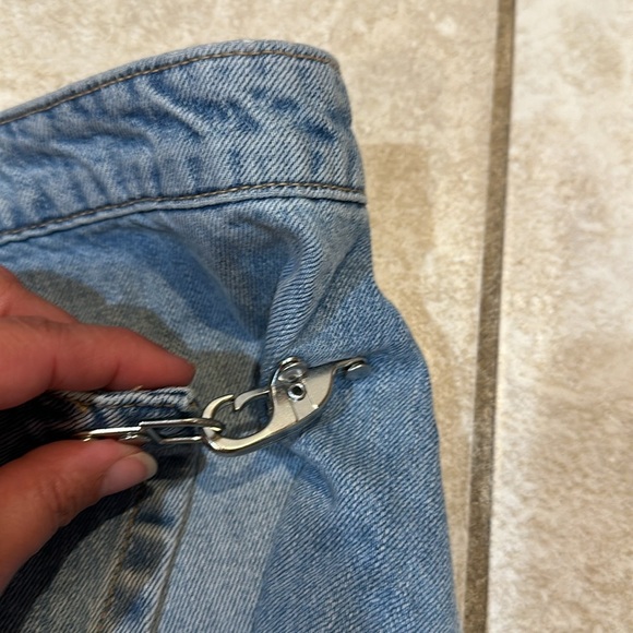 Blank NYC Pieced Denim Wrap Skirt 25 - Picture 5 of 8